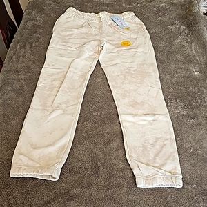 NWT Cat & Jack Faux Drawstring Beige Tie Dye Jogger Pants